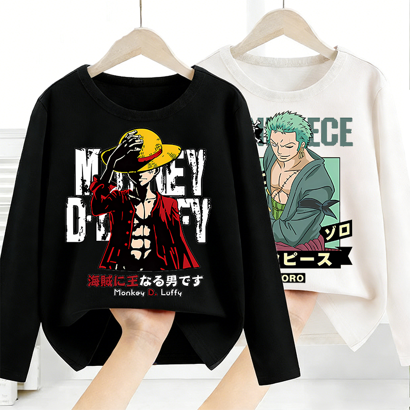 Anime Merchandise For Girls - One Piece Long Sleeves Anime Printed