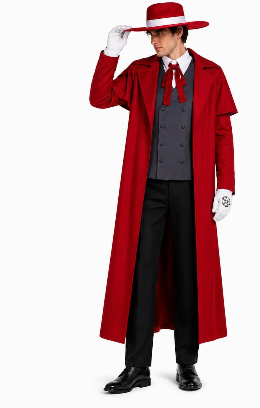 Anime Alucard Cosplay Costume  - огляд і ціна Anime Merchandise Men